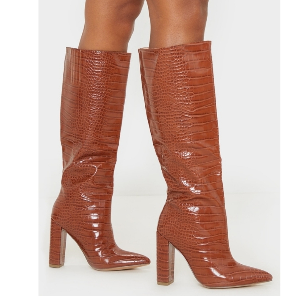 Pointy Block Heel Boot - image 1